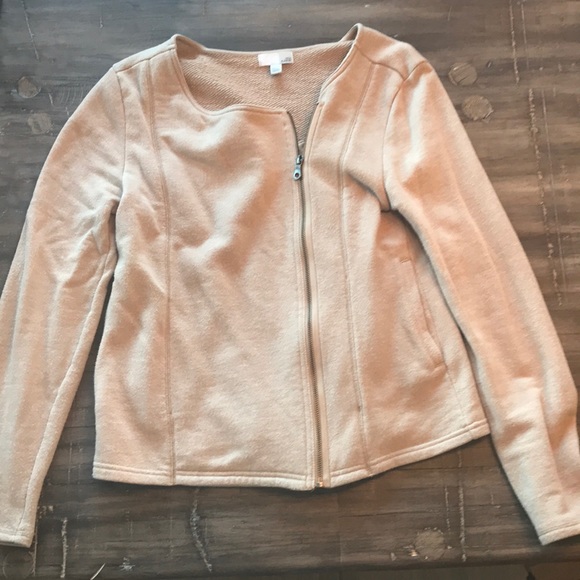 Side Zip Tan Jacket - Picture 4 of 5